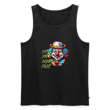Clown / Zirkus / Fasching / Karneval / verspielt - Männer Premium Bio Tank Top - Schwarz - Vorne - AI Model Male 178 light (178cm)