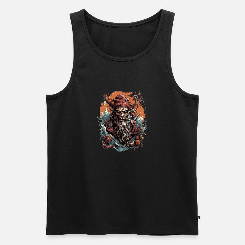 Vergessene Dämonenwelt - Männer Premium Bio Tank Top - Schwarz