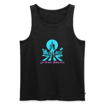 LV Gangster - Männer Premium Bio Tank Top - Schwarz - Vorne - Michal (187cm)