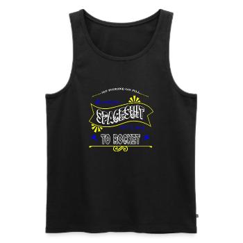 Birthday Weightless Astronomy Gifts - Men's Premium Organic Tank Top - black - Front - AI Model Male 178 light (178cm)