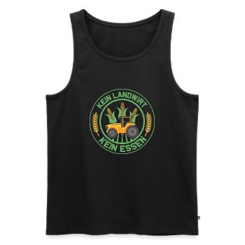 Kein Landwirt Kein Essen Bauer Bauernhof - Männer Premium Bio Tank Top - Schwarz - Vorne - Michal (187cm)