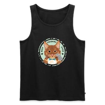 Best friends ever - Men's Premium Organic Tank Top - black - Front - AI Model Male 178 light (178cm)