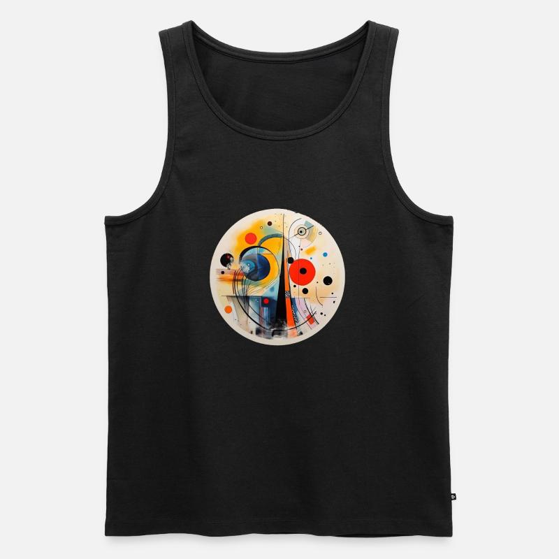 Kunst abstrakt - Männer Premium Bio Tank Top - Schwarz