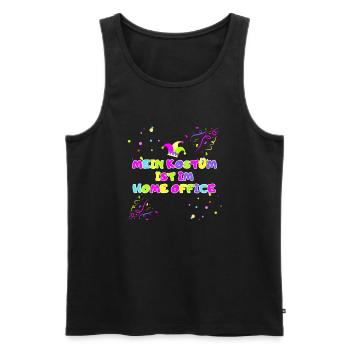 mein kostüm ist im home office kostüm Verkleidung - Männer Premium Bio Tank Top - Schwarz - Vorne - Michal (187cm)