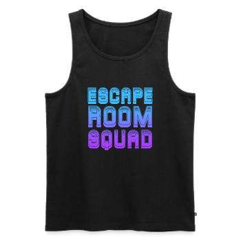 Escape Room Squad Défi de résolution de mystères - Débardeur bio Premium Homme - noir - Devant - Michal (187cm)