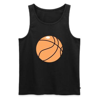 Basketball - Männer Premium Bio Tank Top - Schwarz - Vorne - Michal (187cm)
