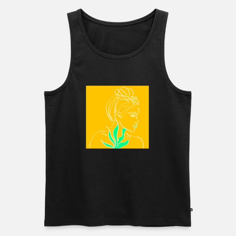 Frau - Männer Premium Bio Tank Top - Schwarz