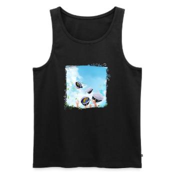 Abschlussfeier 2024 Abiturfeier - Männer Premium Bio Tank Top - Schwarz - Vorne - Michal (187cm)