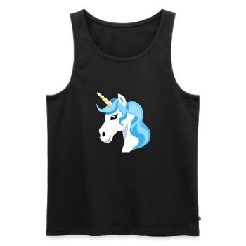 Licorne arc-en-ciel Licorne Cheval arc-en-ciel LGBTQ 1 - Débardeur bio Premium Homme - noir - Devant - AI Model Male 178 light (178cm)