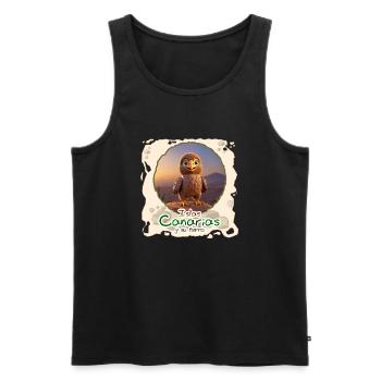Adler - Männer Premium Bio Tank Top - Schwarz - Vorne - Michal (187cm)