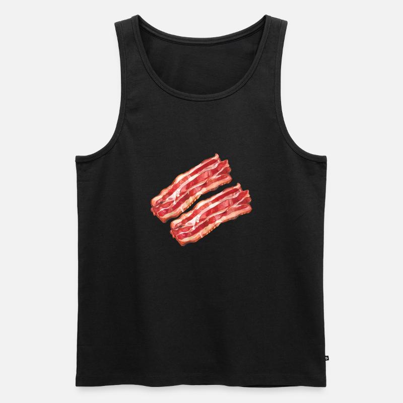 Stylisierte SpeckIllustration - Männer Premium Bio Tank Top - Schwarz
