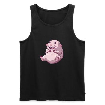 Naked Mole - Men's Premium Organic Tank Top - black - Front - AI Model Male 178 light (178cm)