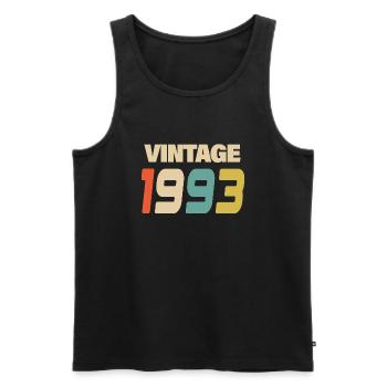 1993 Vintage Retro Classique 1993 - Débardeur bio Premium Homme - noir - Devant - Michal (187cm)