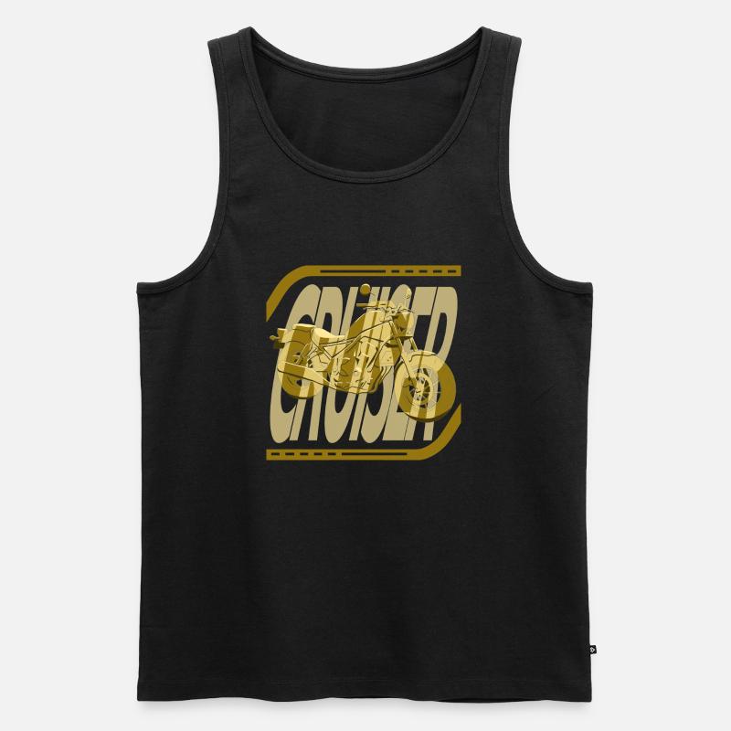 Abschaum-Kreuzer - Männer Premium Bio Tank Top - Schwarz