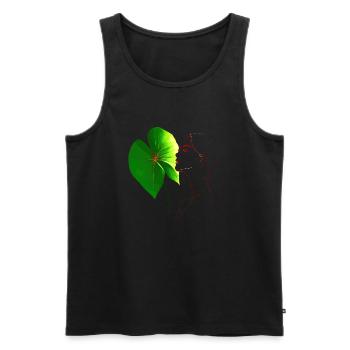 Flowers Women girl fashion design art female style - Men's Premium Organic Tank Top - black - Front - Michal (187cm)