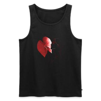 Flowers Women girl fashion design art female style - Men's Premium Organic Tank Top - black - Front - Michal (187cm)