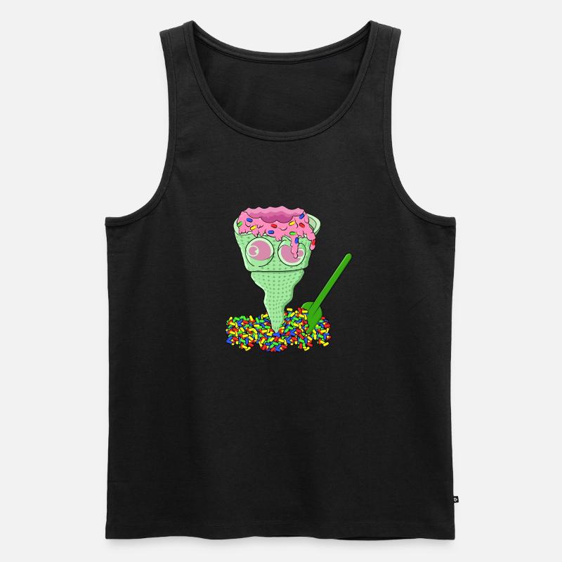 KALTE BISSE - Männer Premium Bio Tank Top - Schwarz