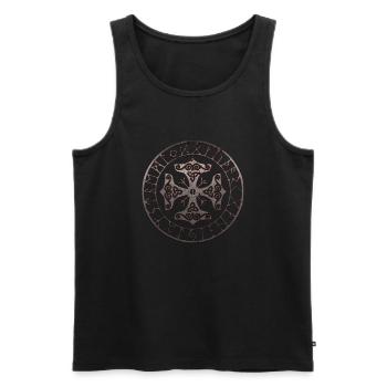 Vikings norden valhalla suède scandinavia flaga - Débardeur bio Premium Homme - noir - Devant - Michal (187cm)