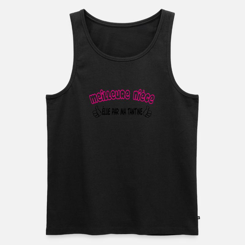 Beste Nichte - Männer Premium Bio Tank Top - Schwarz