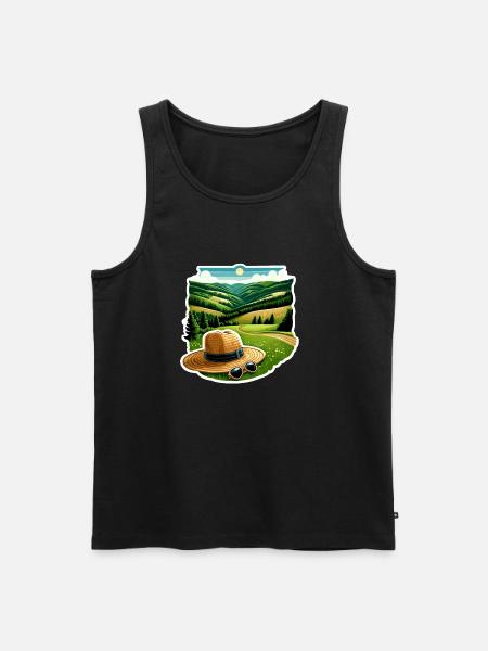 Sauerland Region - Männer Premium Bio Tank Top - Schwarz