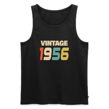 1956 Vintage Retro Classique 1956 - Débardeur bio Premium Homme - noir - Devant - Michal (187cm)