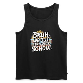 Bruh We Out - Männer Premium Bio Tank Top - Schwarz - Vorne - AI Model Male 178 light (178cm)