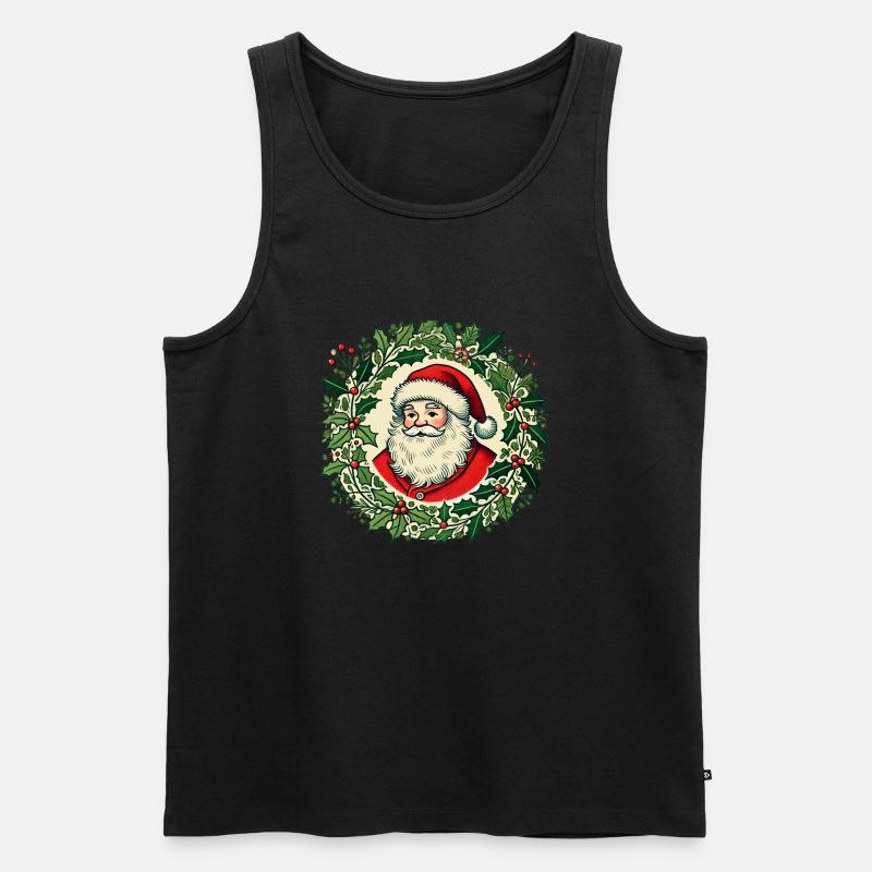 Weihnachtsmann - Männer Premium Bio Tank Top - Schwarz