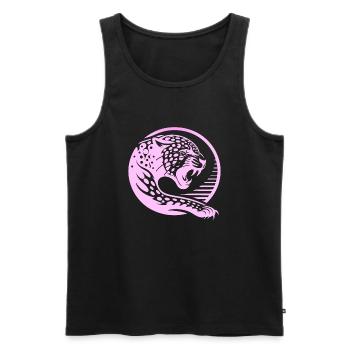 Tier Tierarten Kunst Wald Flora - Männer Premium Bio Tank Top - Schwarz - Vorne - Michal (187cm)