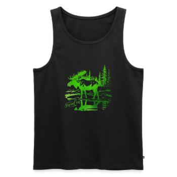 Sweden Sweden Viking Norden Scandinavia Midsummer - Men's Premium Organic Tank Top - black - Front - Michal (187cm)