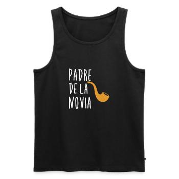 Padre de la Novia - Männer Premium Bio Tank Top - Schwarz - Vorne - AI Model Male 178 light (178cm)