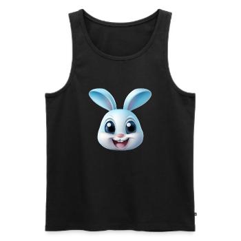 Rabbit Rabbit - Men's Premium Organic Tank Top - black - Front - AI Model Male 178 light (178cm)