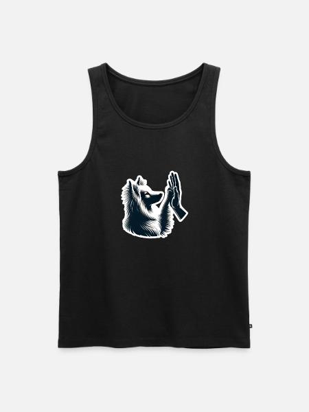 Dog lover - Men's Premium Organic Tank Top - black