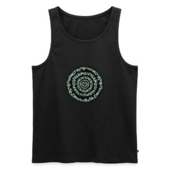 Magic Circle - Men's Premium Organic Tank Top - black - Front - Michal (187cm)