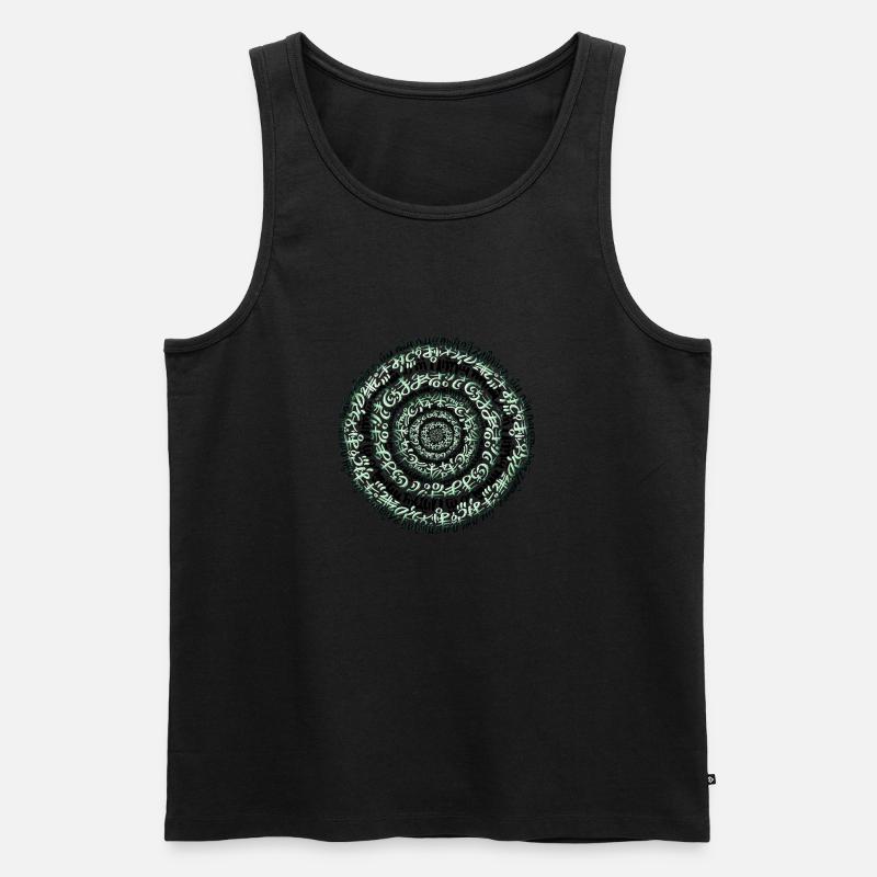 Magischer Kreis - Männer Premium Bio Tank Top - Schwarz