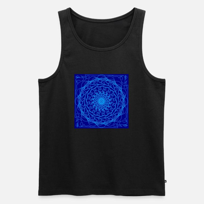 Blauer Traumfänger - Männer Premium Bio Tank Top - Schwarz