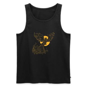 Fenix graphique - Débardeur bio Premium Homme - noir - Devant - Michal (187cm)