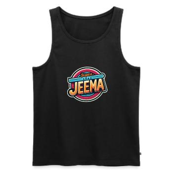 Super Jeema Awesome - Männer Premium Bio Tank Top - Schwarz - Vorne - Michal (187cm)