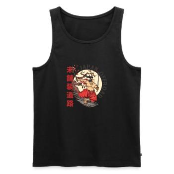 Offroad Japan - Débardeur bio Premium Homme - noir - Devant - Michal (187cm)