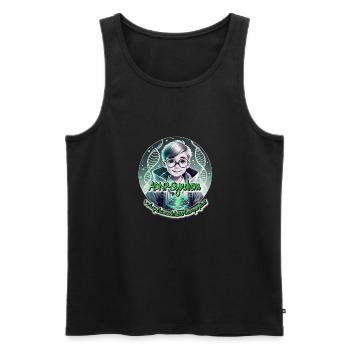 ADNP - Syndrom - Männer Premium Bio Tank Top - Schwarz - Vorne - Michal (187cm)