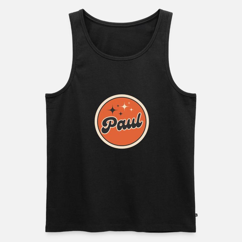 Paul Star - Männer Premium Bio Tank Top - Schwarz