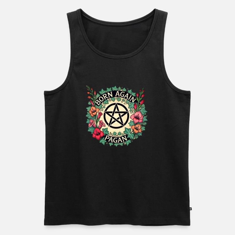 Wiedergeborener Heide - Männer Premium Bio Tank Top - Schwarz