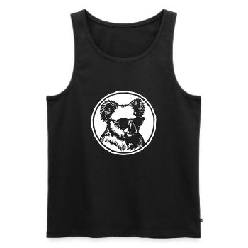 Koala - Débardeur bio Premium Homme - noir - Devant - Michal (187cm)