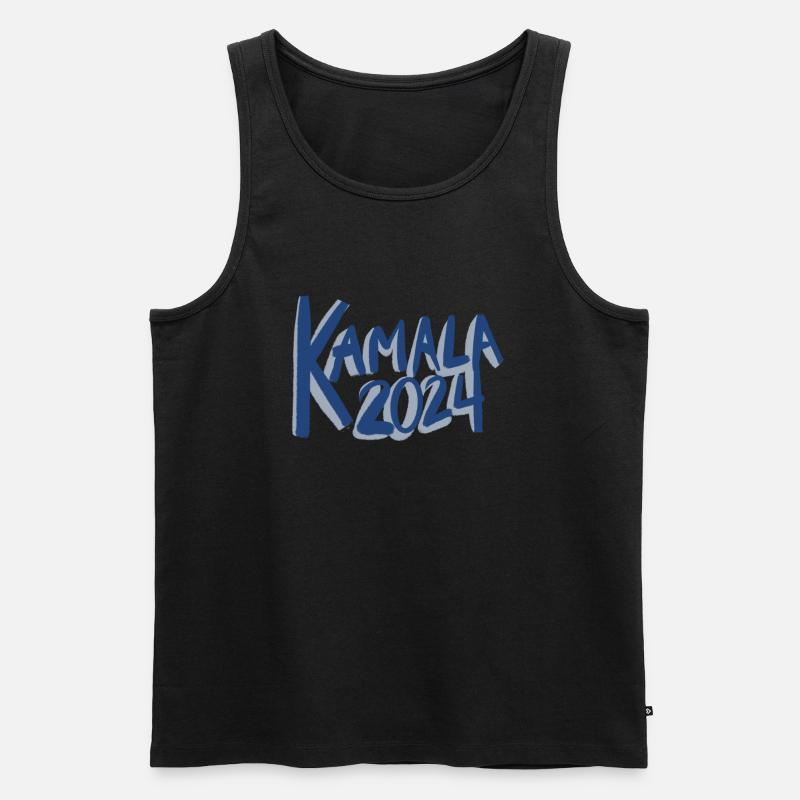 Kamala 2024 - Männer Premium Bio Tank Top - Schwarz