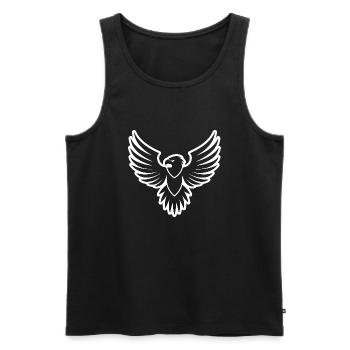 Eagle Eagle Head - Men's Premium Organic Tank Top - black - Front - AI Model Male 178 light (178cm)
