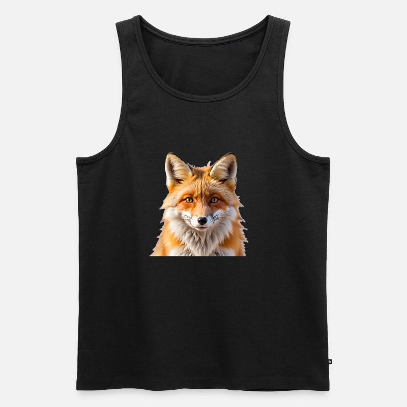 Fuchs - Männer Premium Bio Tank Top - Schwarz