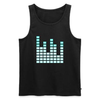 Cool DJ Music Equalizer Sound Bar Energy Party - Men's Premium Organic Tank Top - black - Front - Michal (187cm)