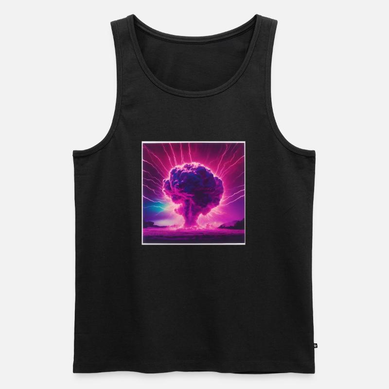 Atomic - Männer Premium Bio Tank Top - Schwarz