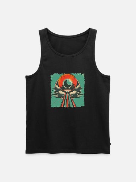 Retro Design - Männer Premium Bio Tank Top - Schwarz