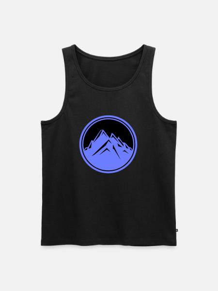 mountains - Men's Premium Organic Tank Top - black