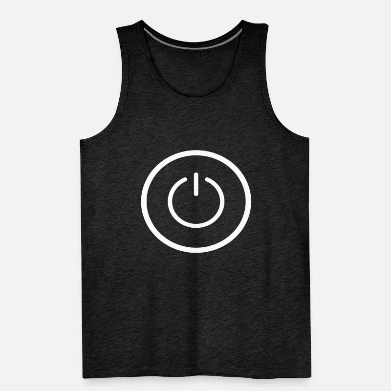 Power button Männer Premium Bio Tank Top
